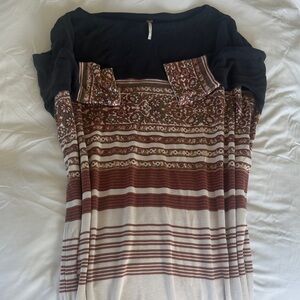 Black and Brown Patterned Dress